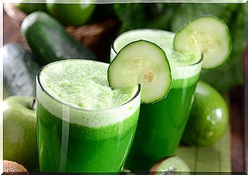 Fresh cucumber juice