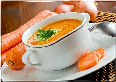 Ready carrot cream soup