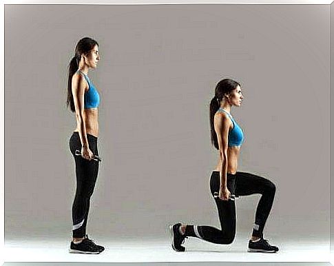 Do 12 repetitions of lunges on each side.