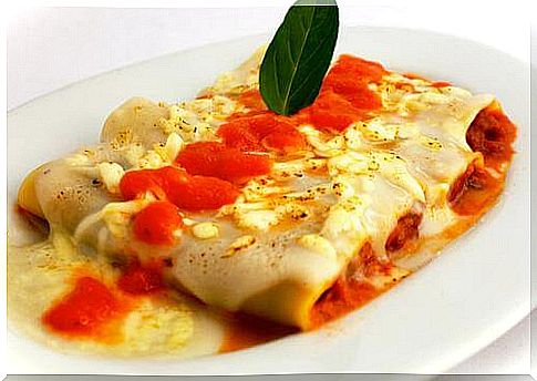 Canelloni with chicken