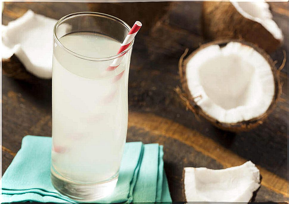 Coconut water.