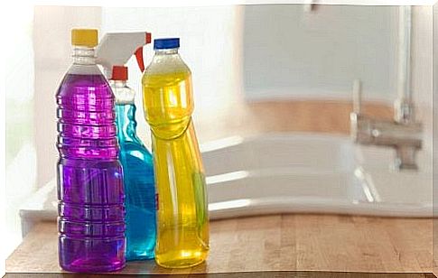 plastic detergent bottles