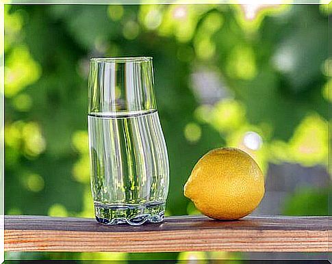 Lemon and water