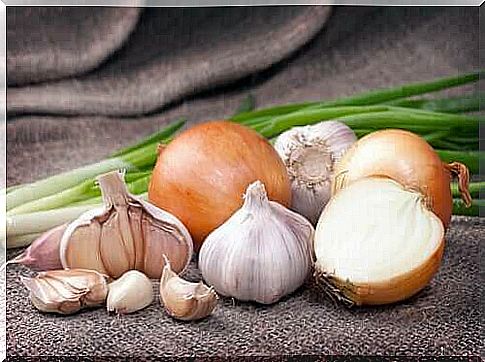 Onions and garlic