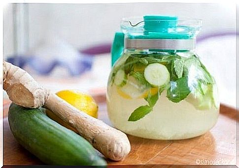 Cucumber and ginger drink